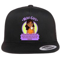 May Birthday Girl Knows More Than You Realize Flat Bill Trucker Hat