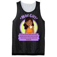 May Birthday Girl Knows More Than You Realize Mesh Reversible Basketball Jersey Tank