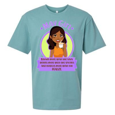 May Birthday Girl Knows More Than You Realize Sueded Cloud Jersey T-Shirt