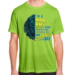 May Birthday Guy Has 3 Sides Sweet Funny Crazy  Adult ChromaSoft Performance T-Shirt