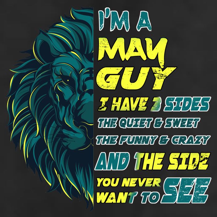 May Birthday Guy Has 3 Sides Sweet Funny Crazy  7 Panel Mesh Trucker Snapback Hat