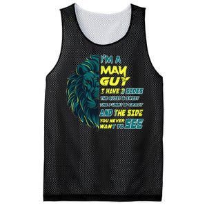 May Birthday Guy Has 3 Sides Sweet Funny Crazy  Mesh Reversible Basketball Jersey Tank