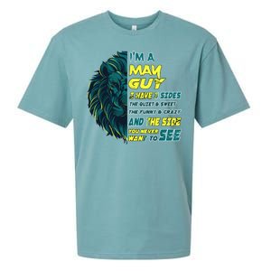 May Birthday Guy Has 3 Sides Sweet Funny Crazy  Sueded Cloud Jersey T-Shirt