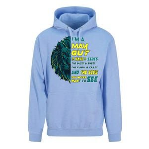 May Birthday Guy Has 3 Sides Sweet Funny Crazy  Unisex Surf Hoodie