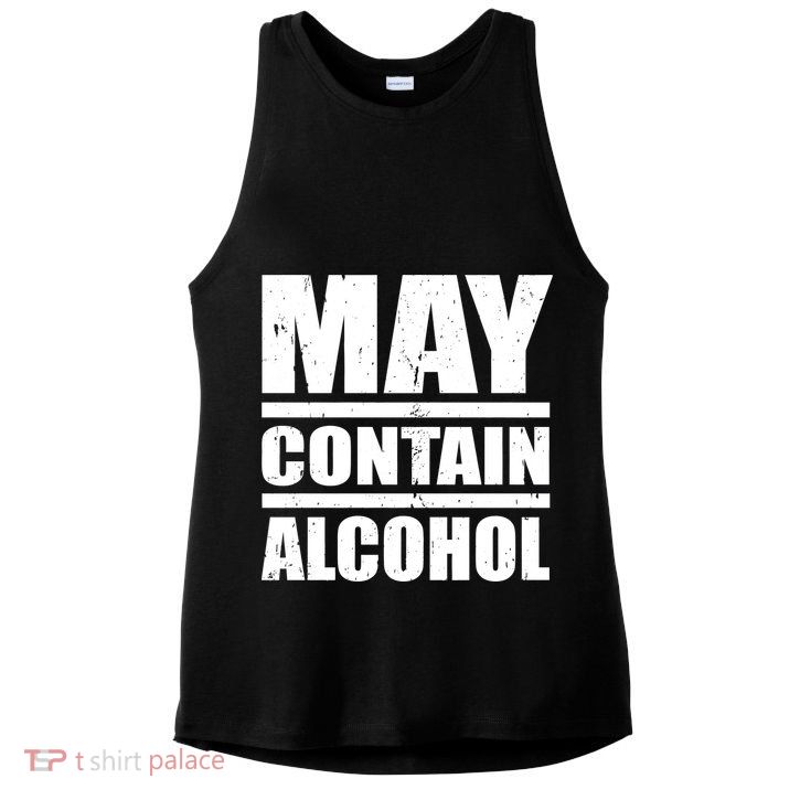 May Contain Alcohol Ladies PosiCharge Tri-Blend Wicking Tank