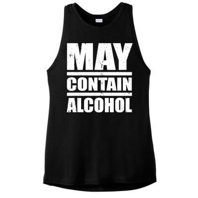 May Contain Alcohol Ladies PosiCharge Tri-Blend Wicking Tank