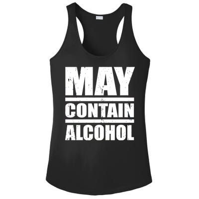 May Contain Alcohol Ladies PosiCharge Competitor Racerback Tank