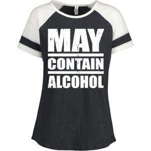 May Contain Alcohol Enza Ladies Jersey Colorblock Tee