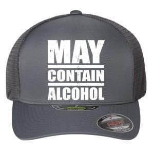 May Contain Alcohol Flexfit Unipanel Trucker Cap