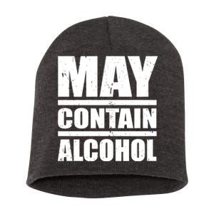 May Contain Alcohol Short Acrylic Beanie