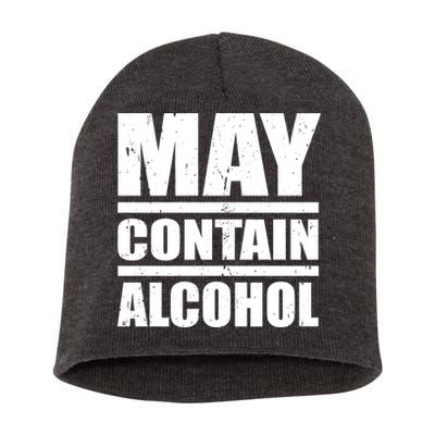 May Contain Alcohol Short Acrylic Beanie
