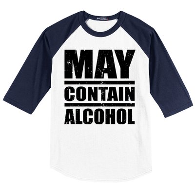 May Contain Alcohol Baseball Sleeve Shirt