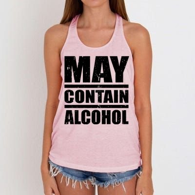 May Contain Alcohol Women's Knotted Racerback Tank