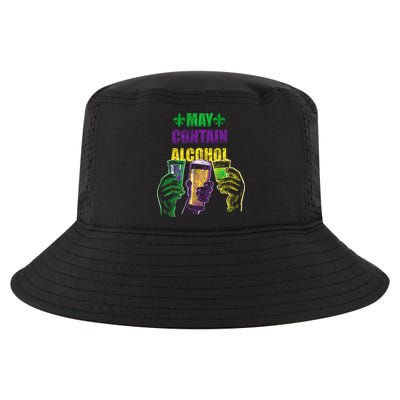 May Contain Alcohol Mardi Gras Cool Comfort Performance Bucket Hat