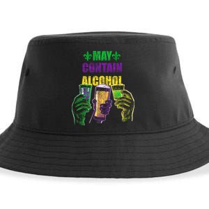 May Contain Alcohol Mardi Gras Sustainable Bucket Hat