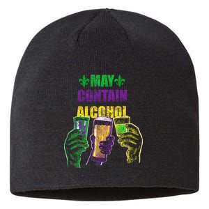 May Contain Alcohol Mardi Gras Sustainable Beanie