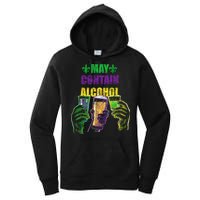 May Contain Alcohol Mardi Gras Women's Pullover Hoodie