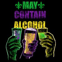 May Contain Alcohol Mardi Gras Bag