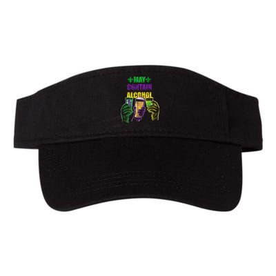 May Contain Alcohol Mardi Gras Valucap Bio-Washed Visor