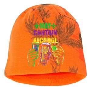 May Contain Alcohol Mardi Gras Kati - Camo Knit Beanie