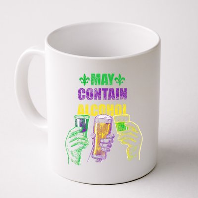 May Contain Alcohol Mardi Gras Coffee Mug