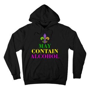 May Contain Alcohol Mardi Gras Spaid Hoodie