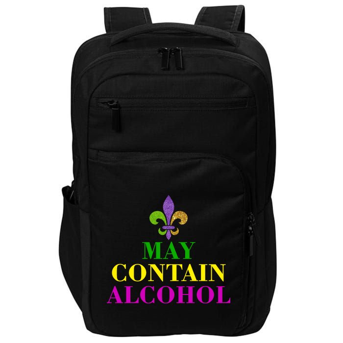 May Contain Alcohol Mardi Gras Spaid Impact Tech Backpack