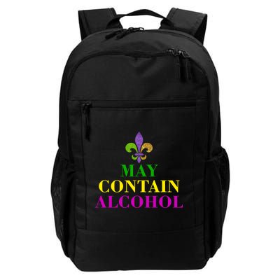 May Contain Alcohol Mardi Gras Spaid Daily Commute Backpack