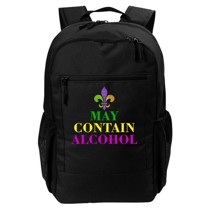 May Contain Alcohol Mardi Gras Spaid Daily Commute Backpack