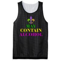 May Contain Alcohol Mardi Gras Spaid Mesh Reversible Basketball Jersey Tank