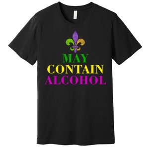 May Contain Alcohol Mardi Gras Spaid Premium T-Shirt