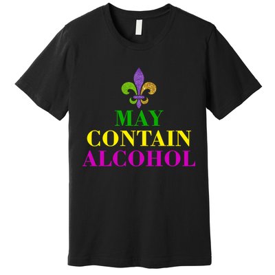 May Contain Alcohol Mardi Gras Spaid Premium T-Shirt