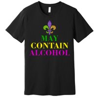 May Contain Alcohol Mardi Gras Spaid Premium T-Shirt