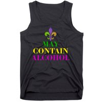 May Contain Alcohol Mardi Gras Spaid Tank Top