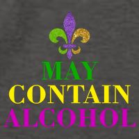May Contain Alcohol Mardi Gras Spaid Vector Backpack