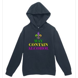 May Contain Alcohol Mardi Gras Spaid Urban Pullover Hoodie