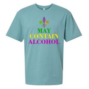 May Contain Alcohol Mardi Gras Spaid Sueded Cloud Jersey T-Shirt