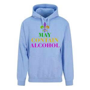 May Contain Alcohol Mardi Gras Spaid Unisex Surf Hoodie