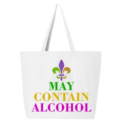 May Contain Alcohol Mardi Gras Spaid 25L Jumbo Tote