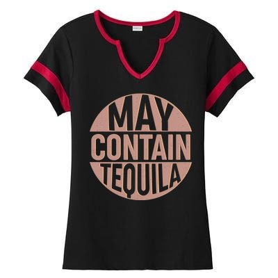 May Contain Tequila Ladies Halftime Notch Neck Tee