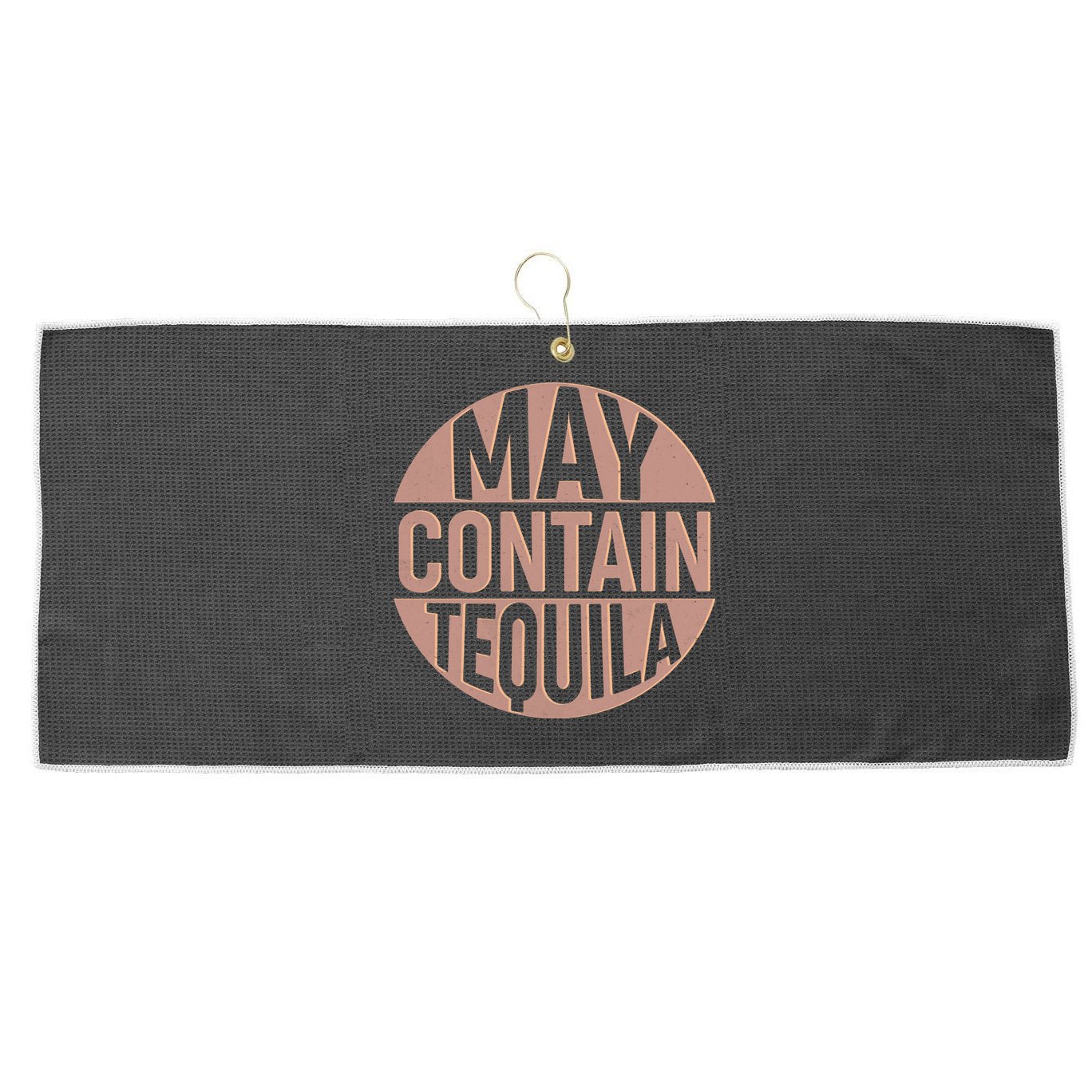 May Contain Tequila Large Microfiber Waffle Golf Towel