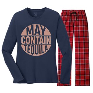 May Contain Tequila Women's Long Sleeve Flannel Pajama Set 