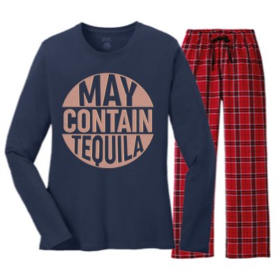 May Contain Tequila Women's Long Sleeve Flannel Pajama Set 