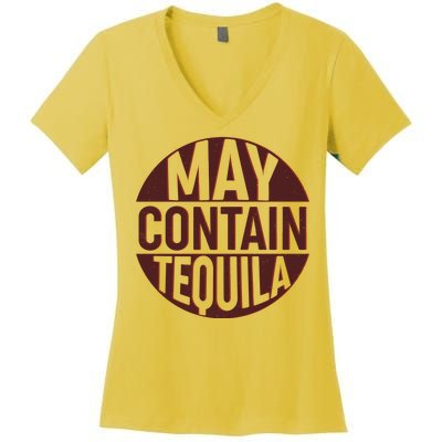 May Contain Tequila Women's V-Neck T-Shirt