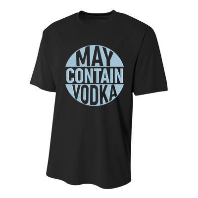 May Contain Vodka Youth Performance Sprint T-Shirt