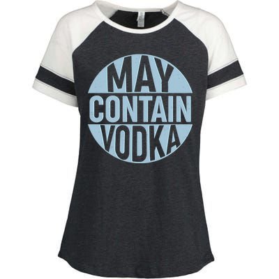 May Contain Vodka Enza Ladies Jersey Colorblock Tee