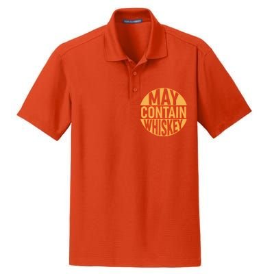 May Contain Whiskey Dry Zone Grid Polo