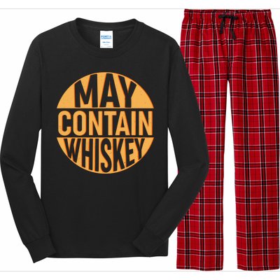 May Contain Whiskey Long Sleeve Pajama Set