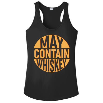 May Contain Whiskey Ladies PosiCharge Competitor Racerback Tank