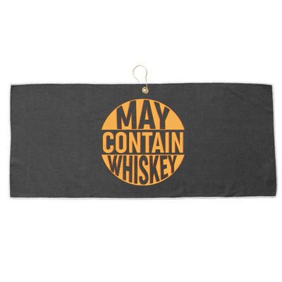 May Contain Whiskey Large Microfiber Waffle Golf Towel